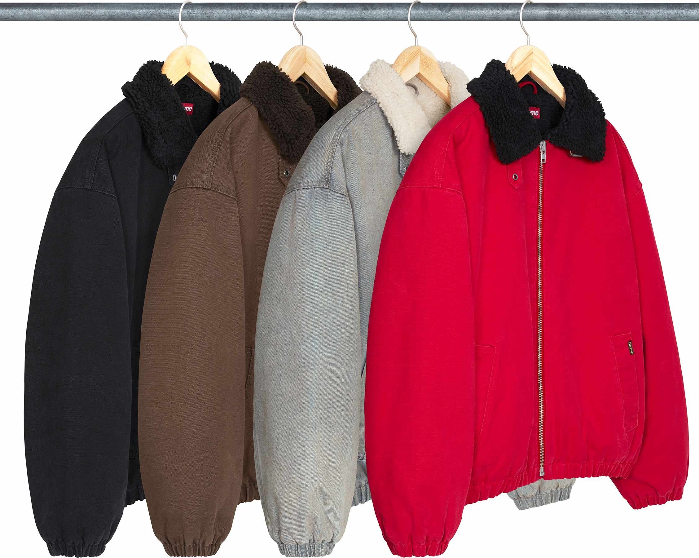 Faux Shearling Lined Bomber Jacket view 4